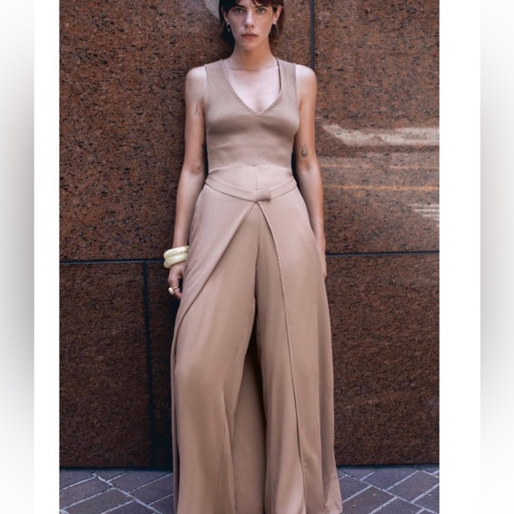 Zara Combined Wrap Jumpsuit - Picture 2 of 11